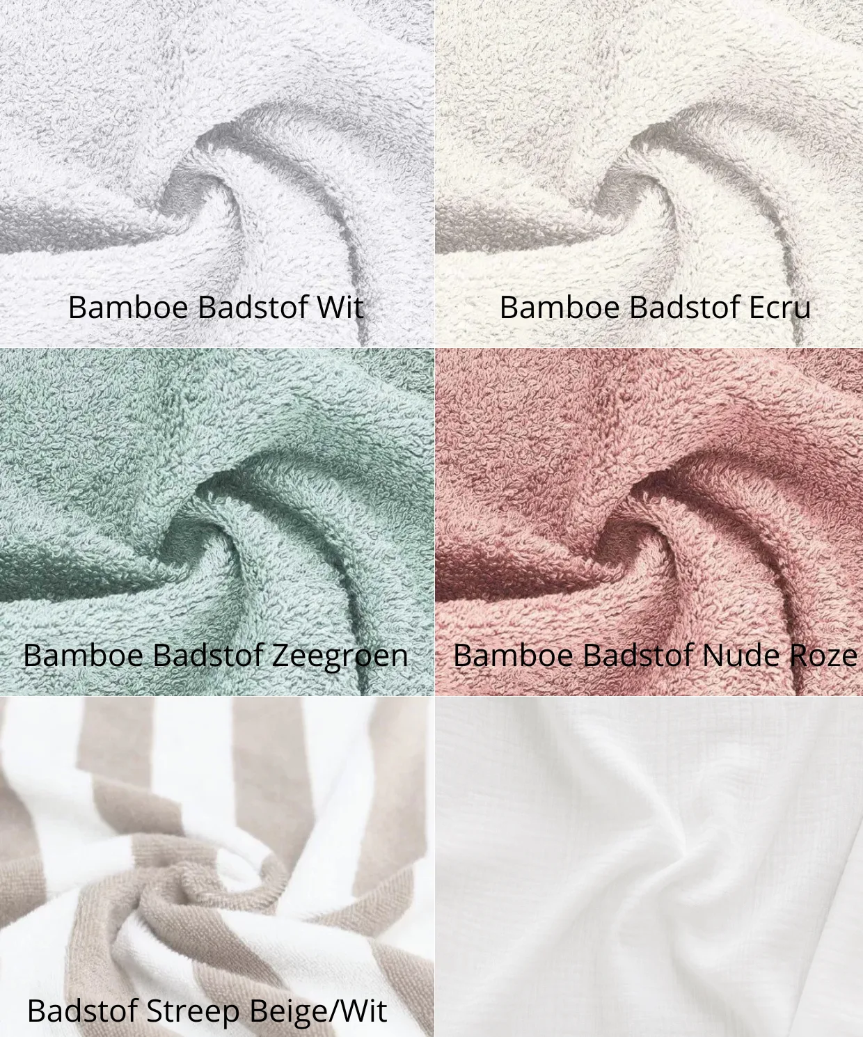 Badcape Bamboe Badstof