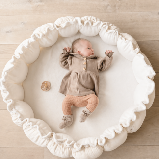 Babynestje Rond/Speelkleed Mini Wafelstof